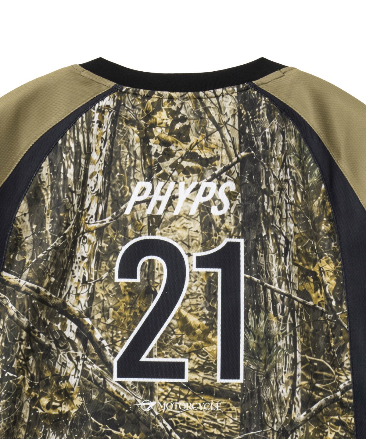 핍스 모터사이클(PHYPS MOTORCYCLE) Real Tree Raglan Moto Jersey Khaki