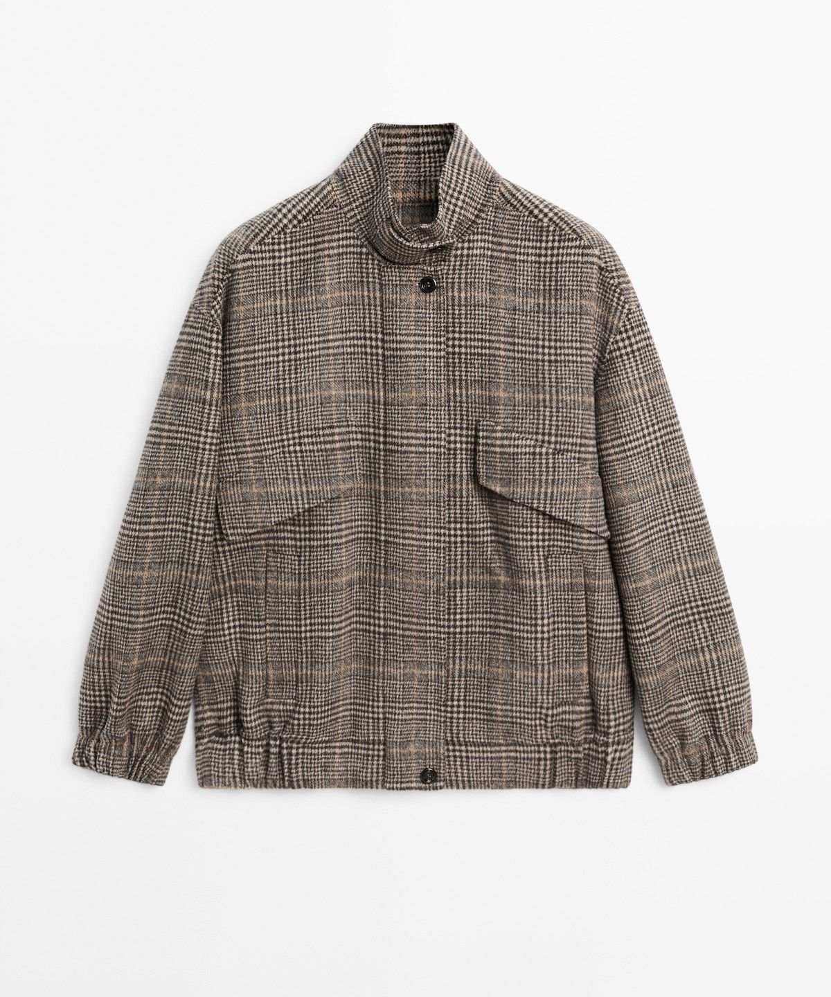 마시모두띠(MASSIMO DUTTI) 체크 봄버 자켓
