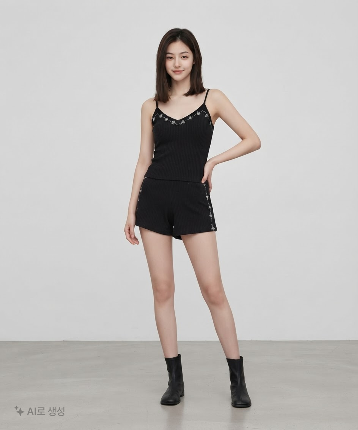 큐리티(CURETTY) C RIBBED SHORTS S