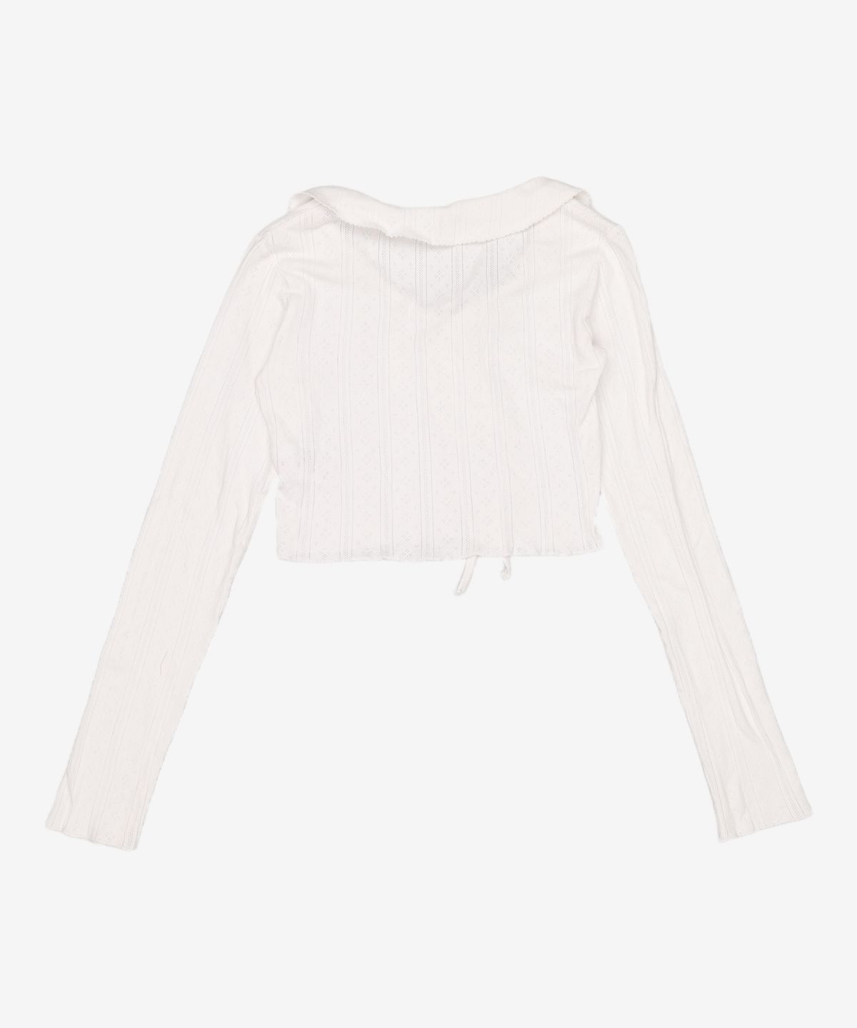 유희(YOUHEE) EYELET LONG SLEEVE WHITE FREE