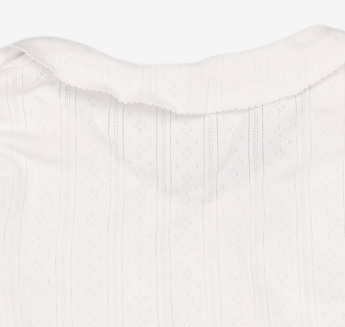 유희(YOUHEE) EYELET LONG SLEEVE WHITE FREE