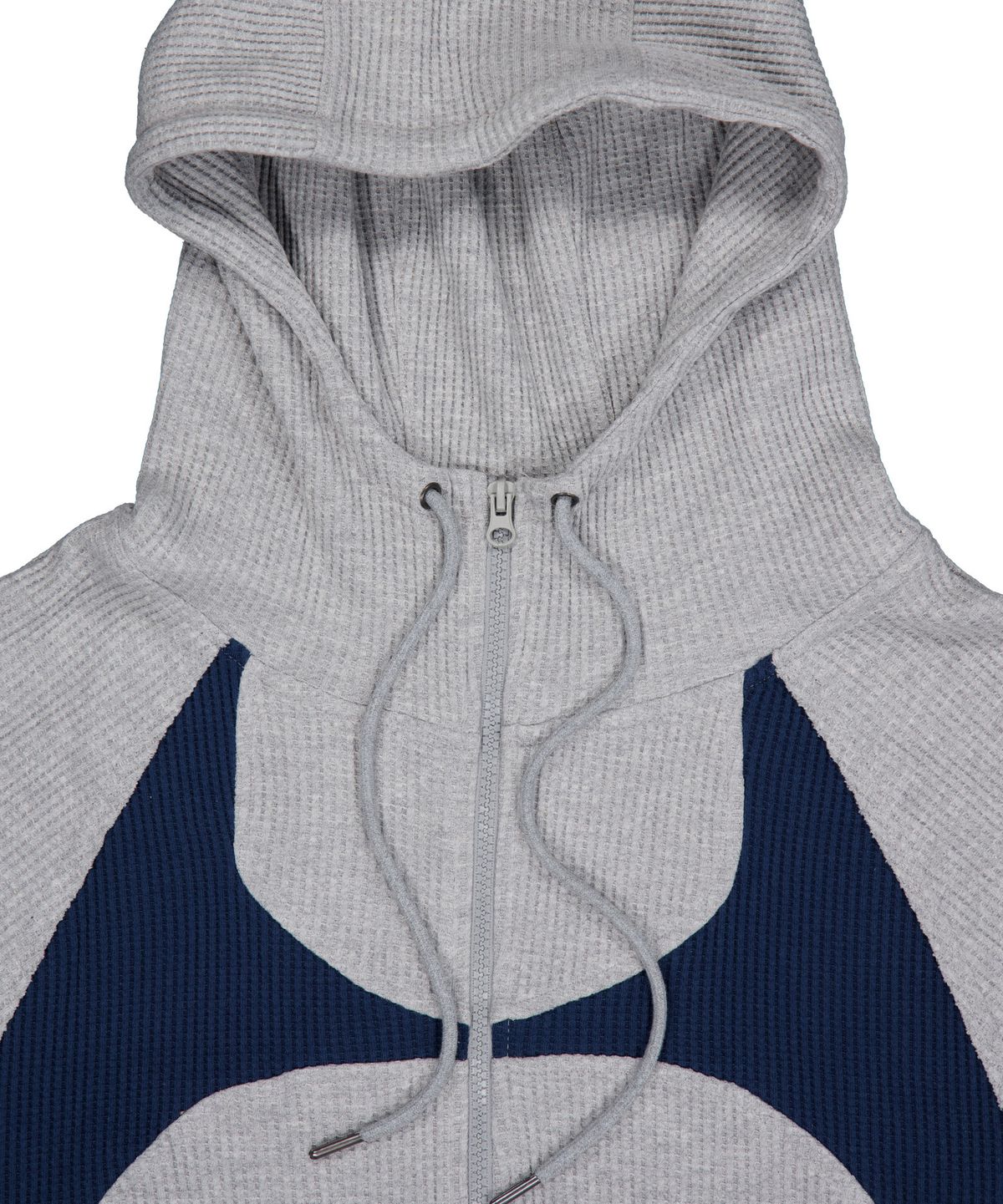 몰트선셋(MOLTSUNSET) Thermal Wave Panel Zip-Up - Melange Gray
