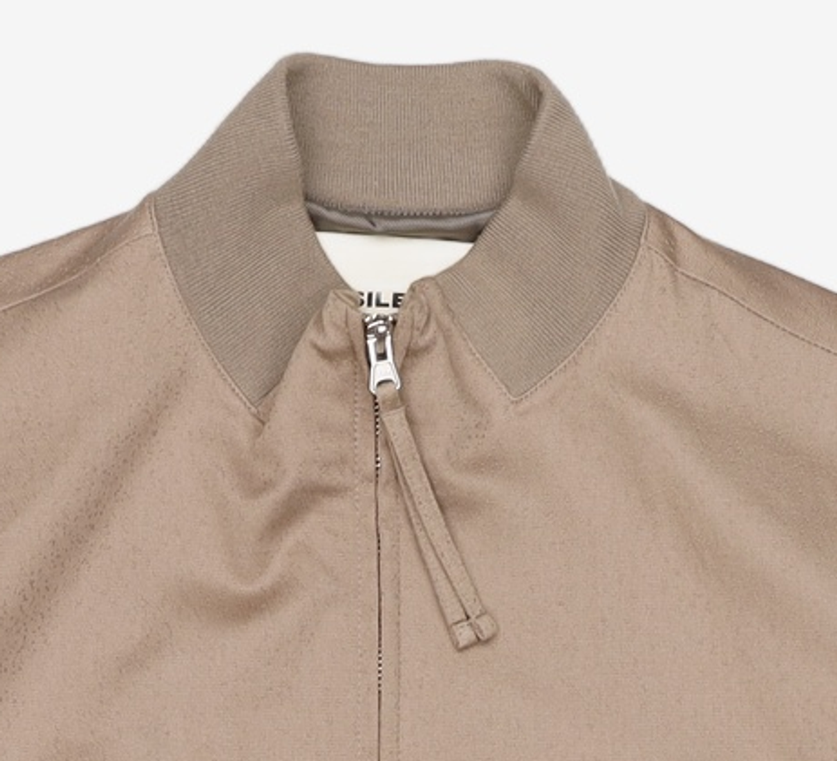 인사일런스(INSILENCE) 자카드 웨이브 라인 블루종 MUD BROWN M