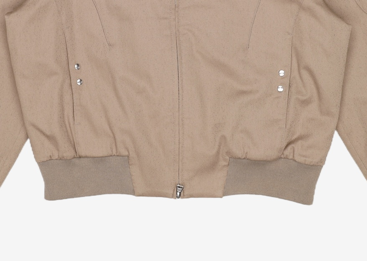 인사일런스(INSILENCE) 자카드 웨이브 라인 블루종 MUD BROWN M