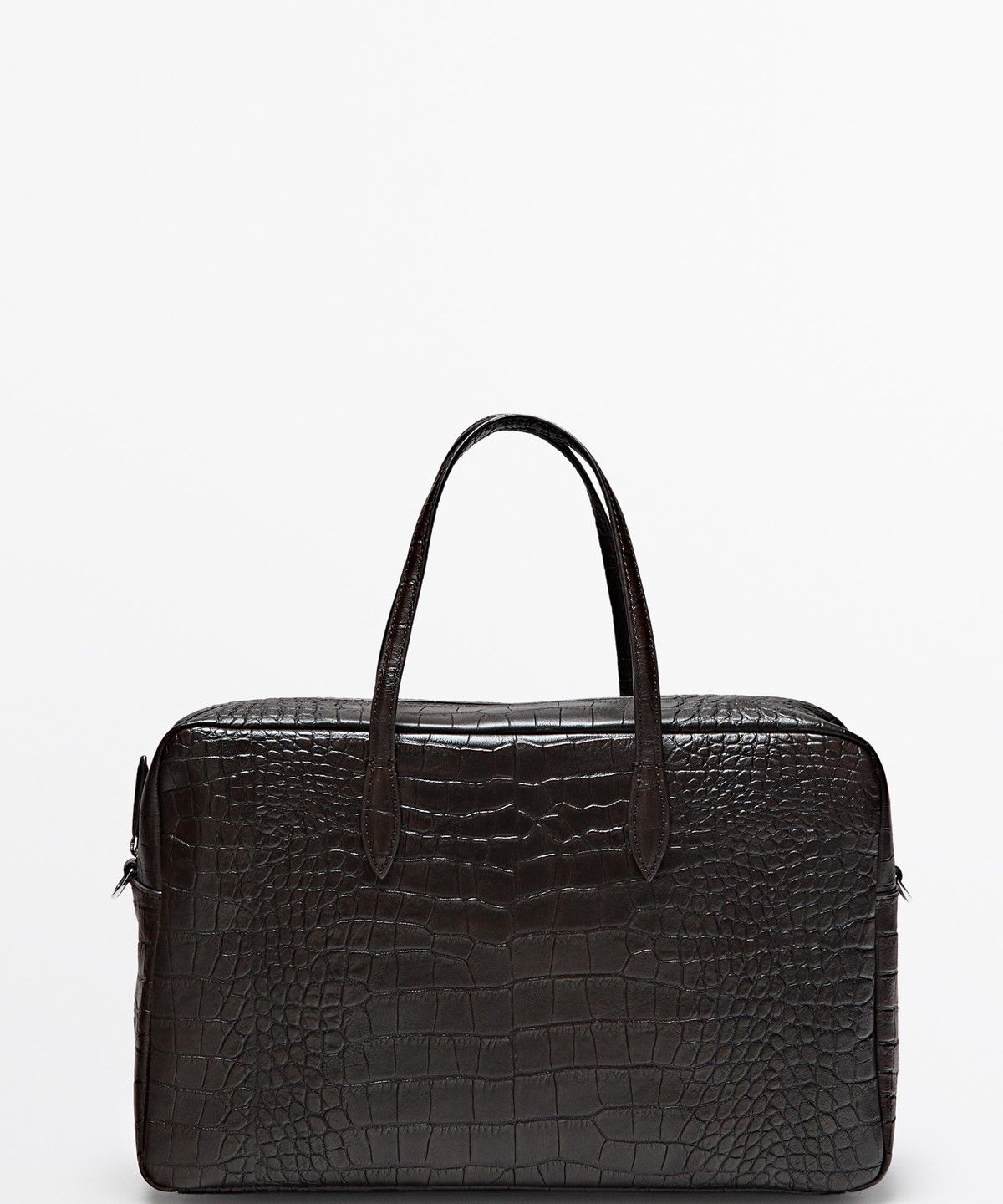 마시모두띠(MASSIMO DUTTI) 텍스처 가죽 더플 백