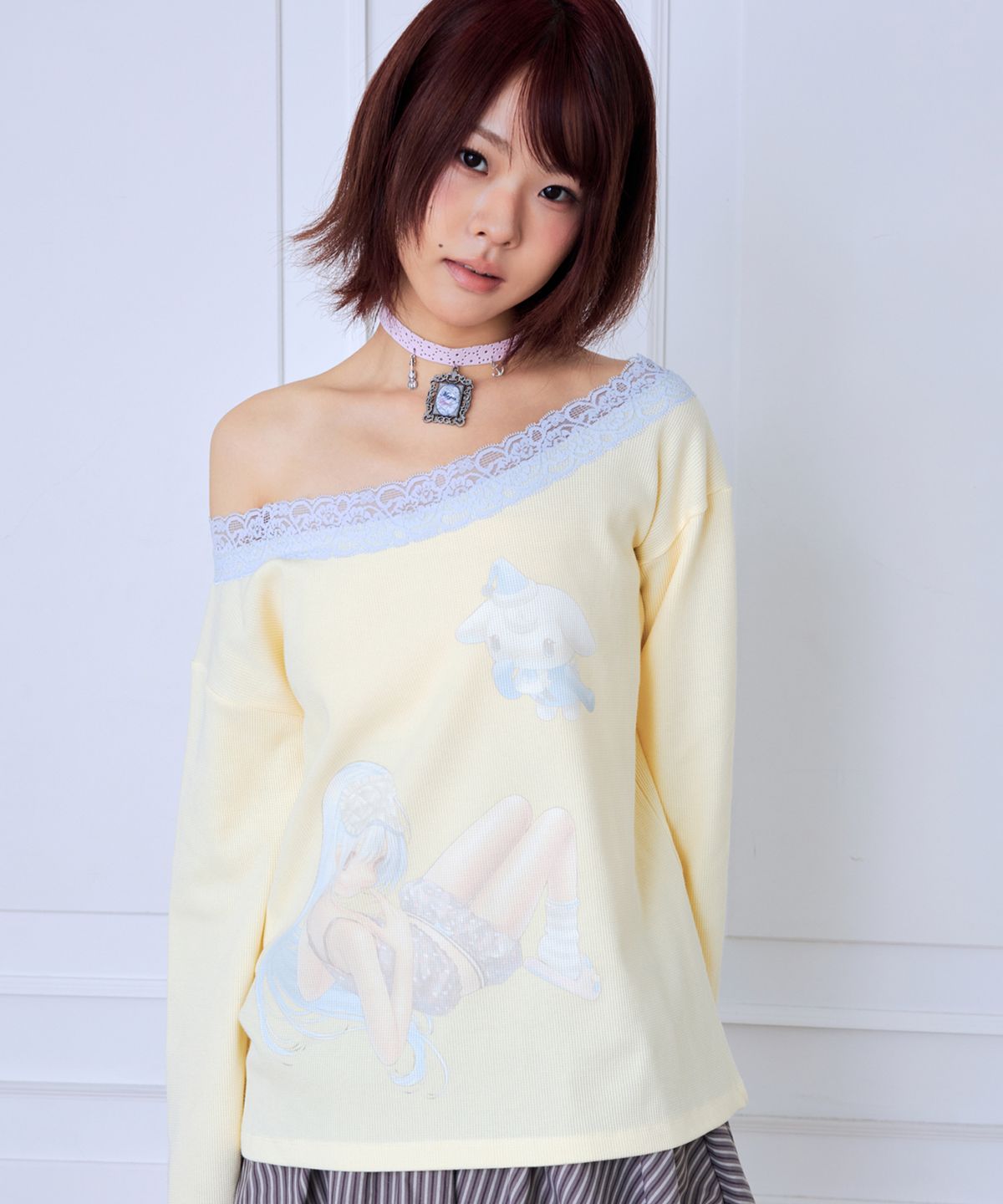 혼쿄(HONKYO) Off-Shoulder Loose Top- Kyoko & Me