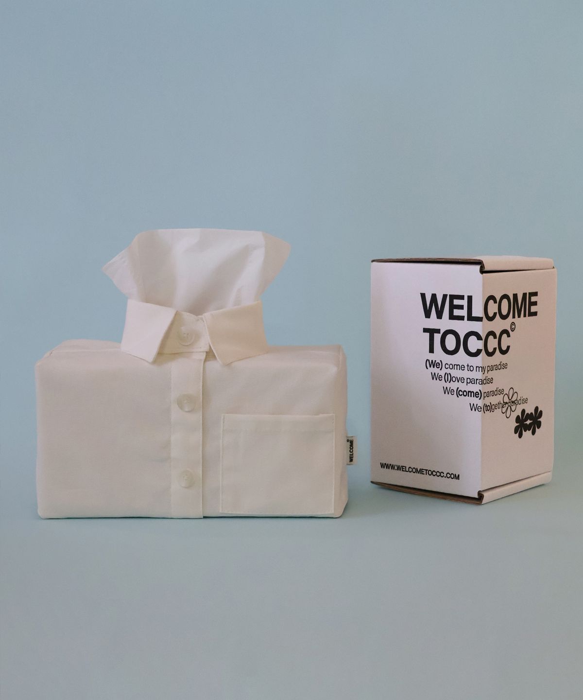 웰컴투씨씨씨(WELCOME TO CCC) Poket Shirt Tissue Case (White)