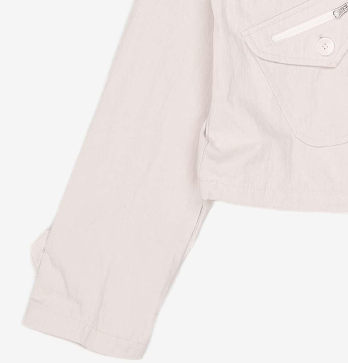 미세키서울(MISEKI SEOUL) Pocket zipper jacket LIGHT GREY ONE SIZE