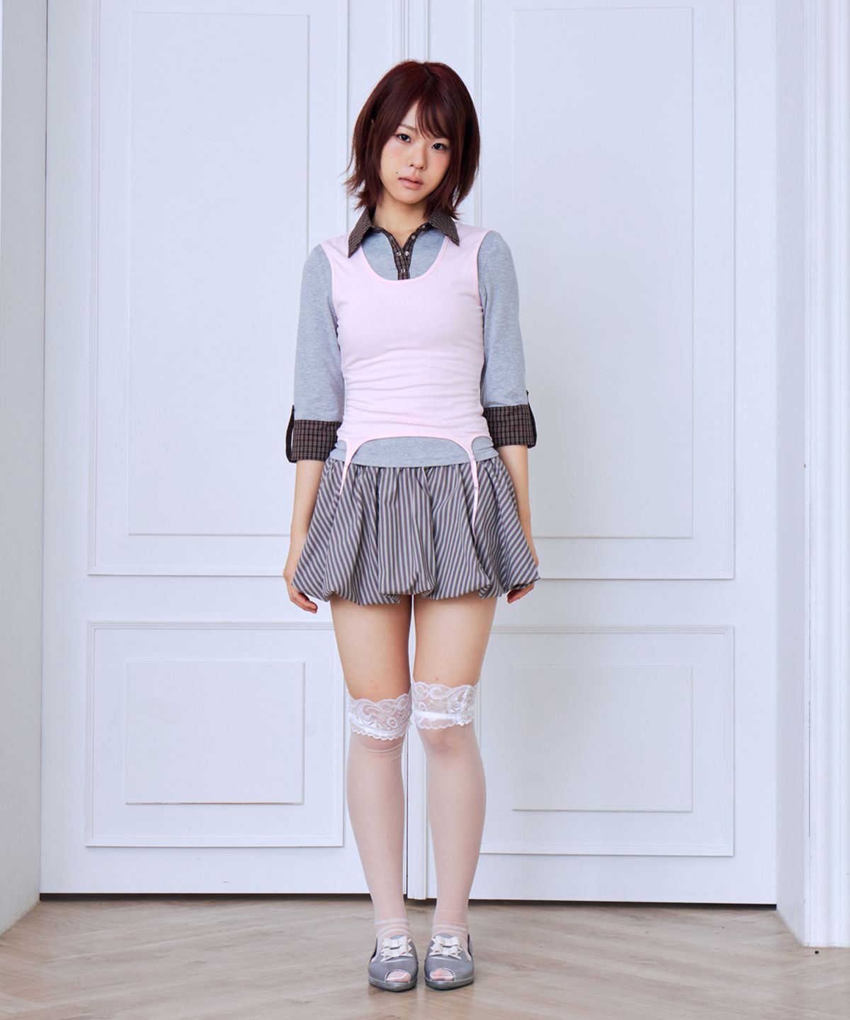 혼쿄(HONKYO) Cozy Mix Balloon Skirt