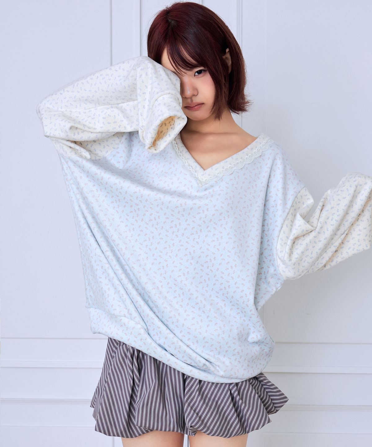 혼쿄(HONKYO) Cozy Mix Balloon Skirt