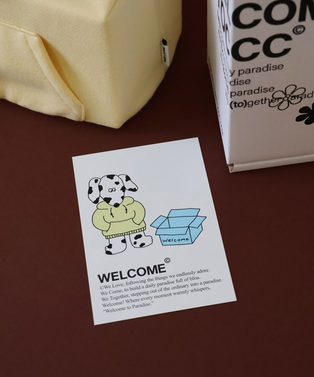 웰컴투씨씨씨(WELCOME TO CCC) Hoodie Buddy Tissue Case (Butter)