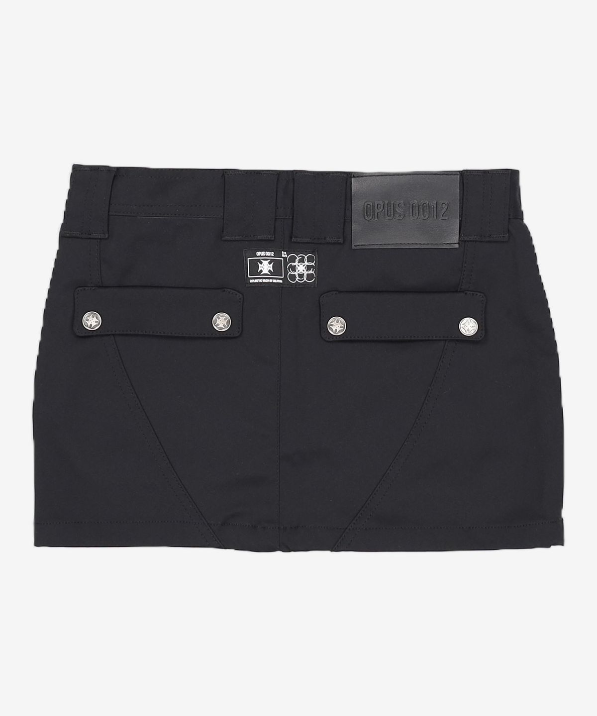오퍼스 0012(OPUS 0012) Op. 08 DIME CARGO MICRO SKIRT BLACK S