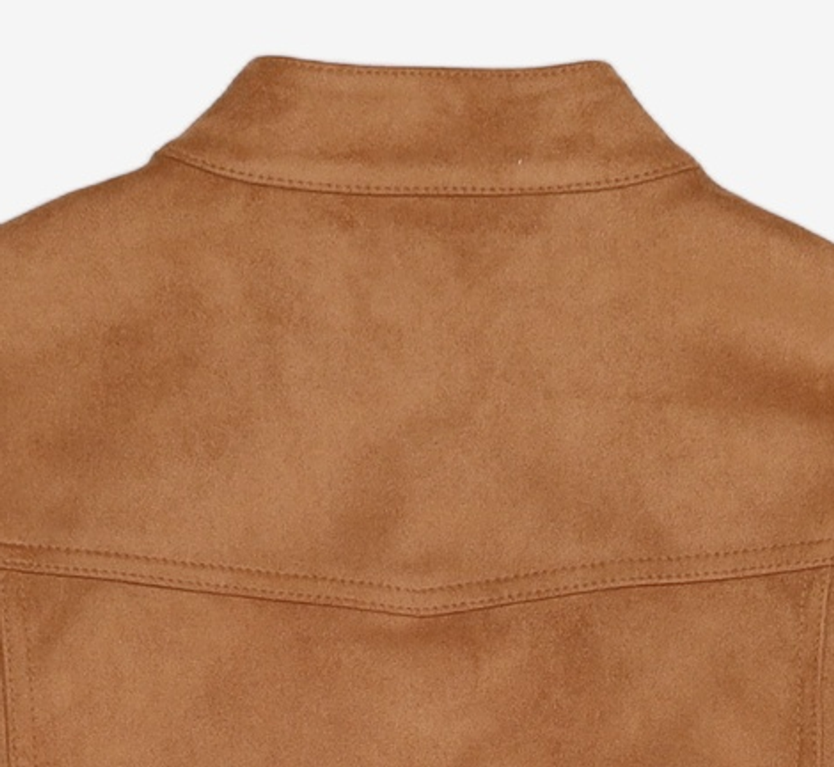 도프셉(DOFFSEPT) Vegan Leather Suede Racer Jacket in Camel XS