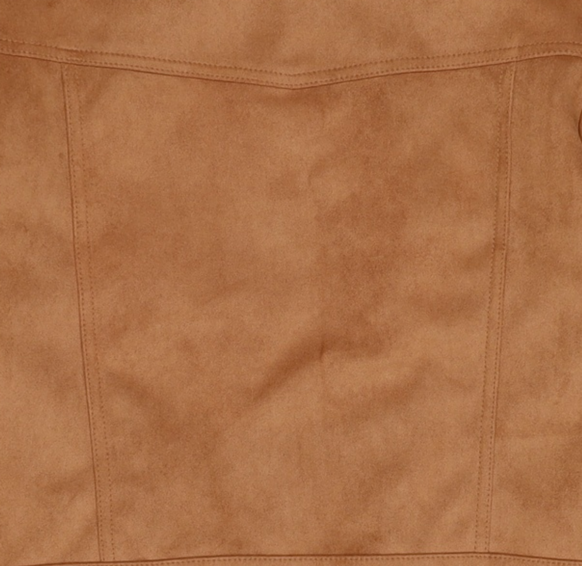 도프셉(DOFFSEPT) Vegan Leather Suede Racer Jacket in Camel XS