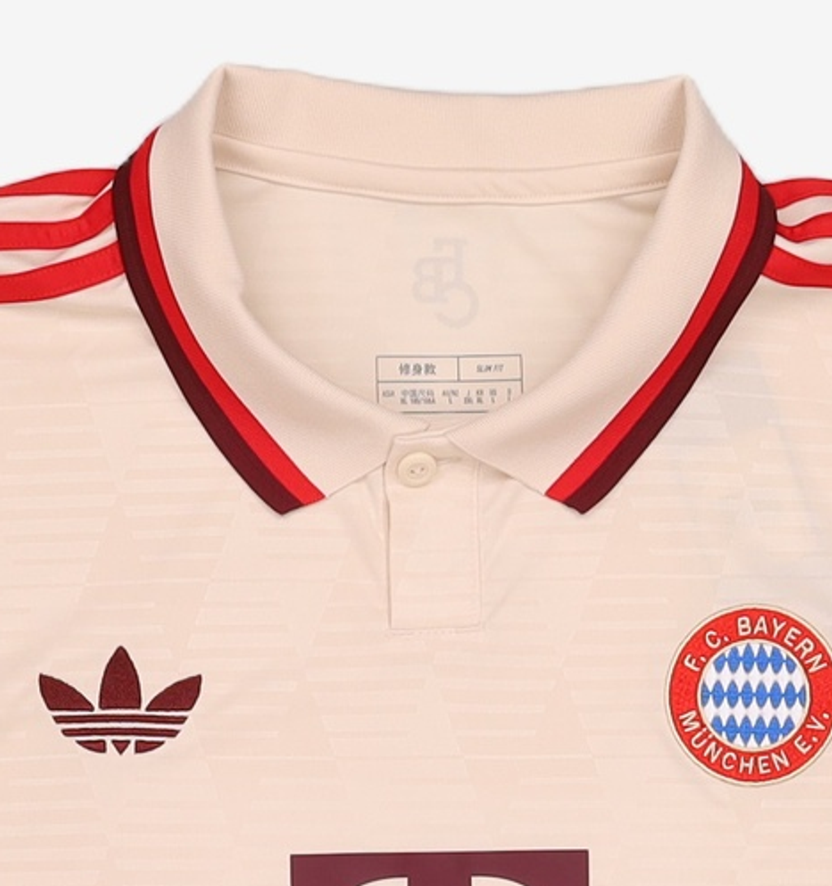 아디다스(ADIDAS) FC 바이에른 24/25 써드 저지 - 아이보리:레드 / IZ3129 XL
