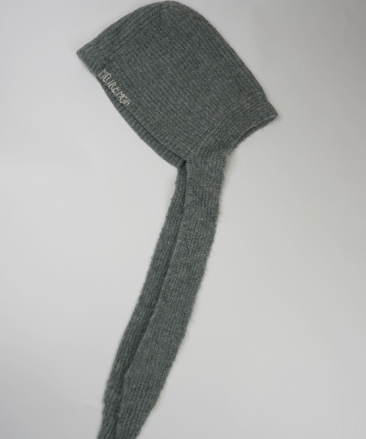 무아르모아(MOIREMOA) Stitch Hoodie Muffler - Gray