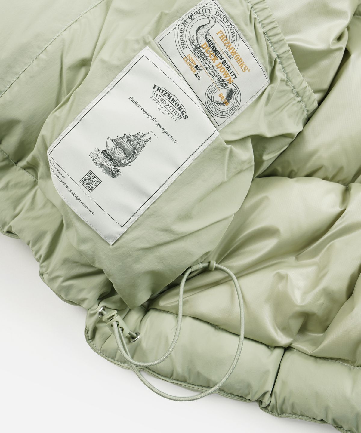 프리즘웍스(FRIZMWORKS) BOBA DOWN PARKA _ LIGHT OLIVE