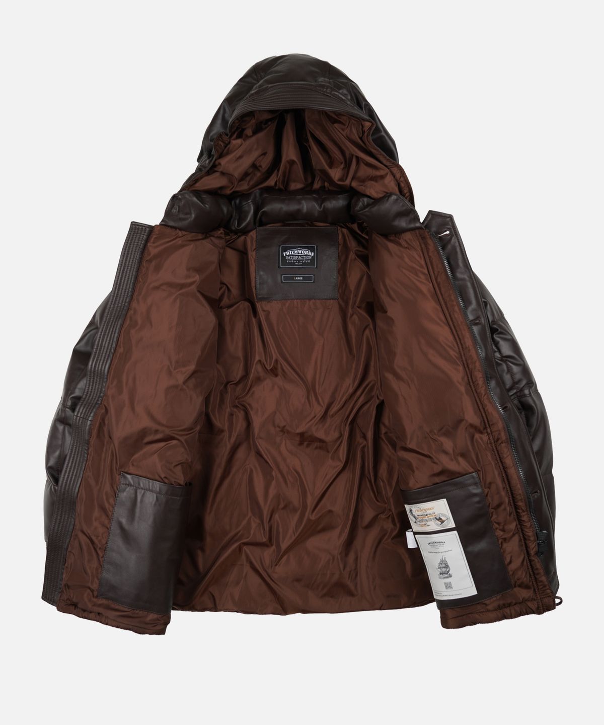 프리즘웍스(FRIZMWORKS) LAMBSKIN KARAKORAM GOOSE DOWN PARKA _ BROWN