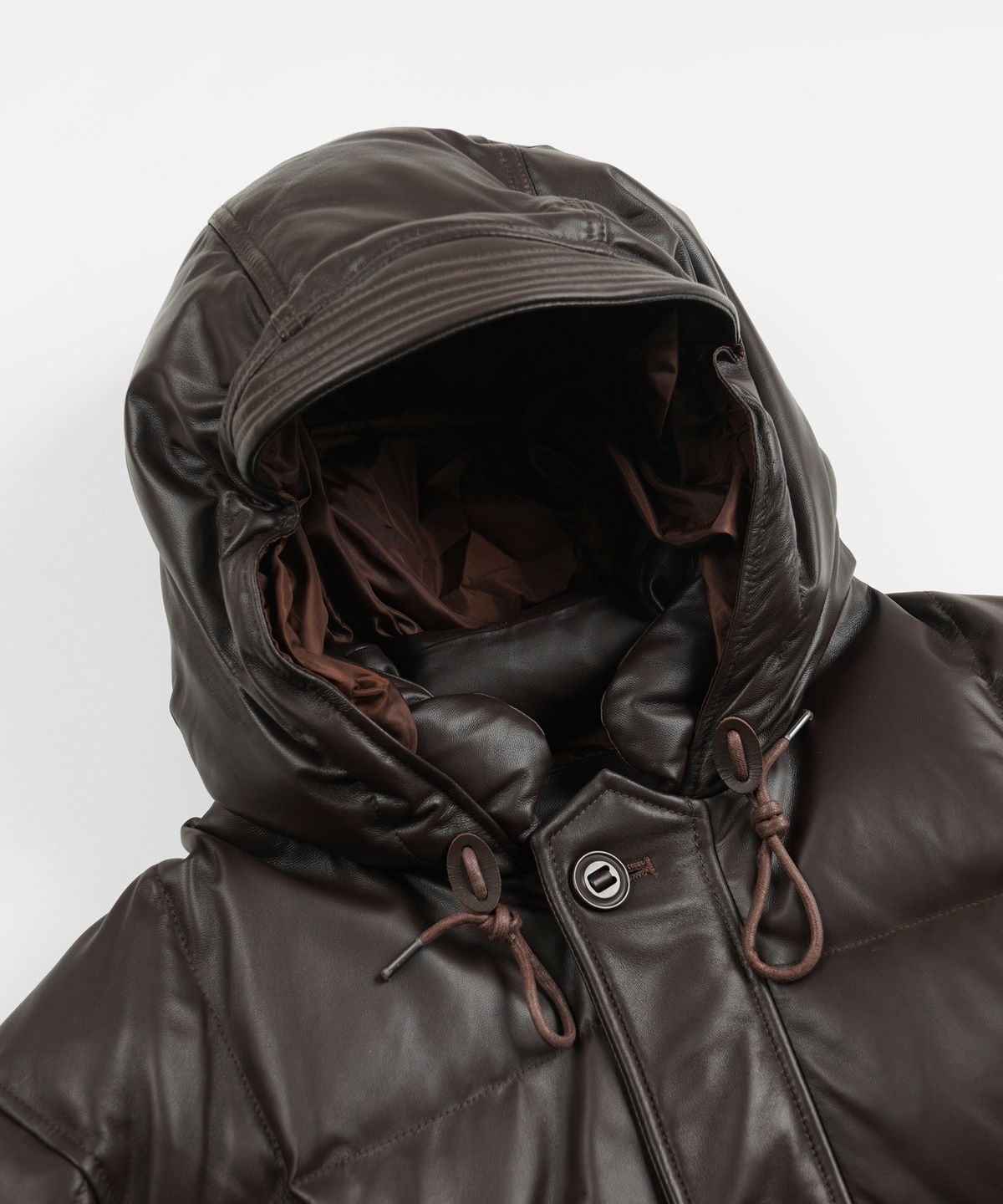 프리즘웍스(FRIZMWORKS) LAMBSKIN KARAKORAM GOOSE DOWN PARKA _ BROWN