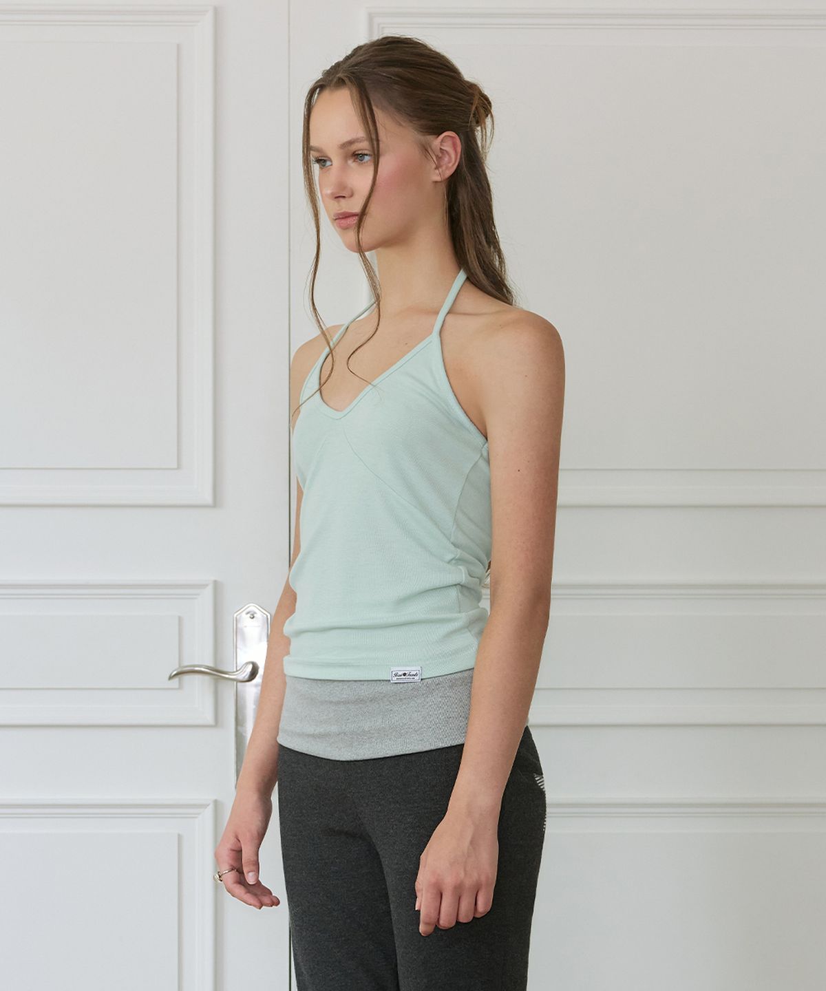 로제프란츠(ROSEFRANTZ) Halter Neck Layered Tank Top [Mint]
