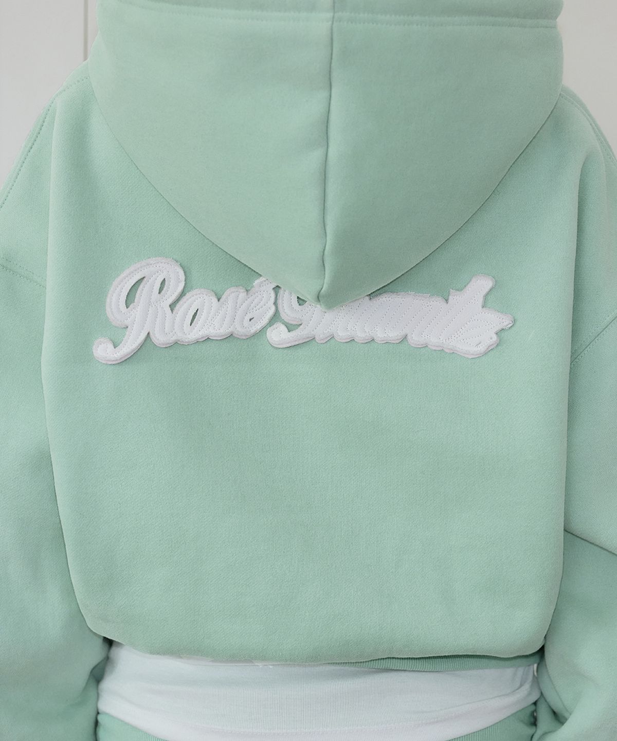 로제프란츠(ROSEFRANTZ) Varsity Fleece Hood Zip-Up [Mint]