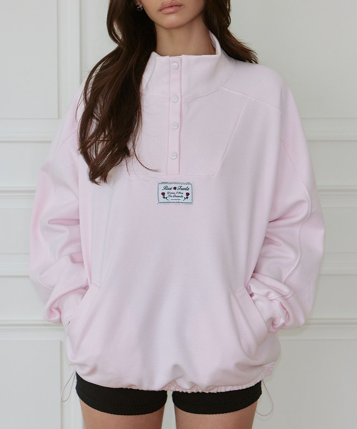 로제프란츠(ROSEFRANTZ) Anorak Pullover Sweatshirt [Pink]