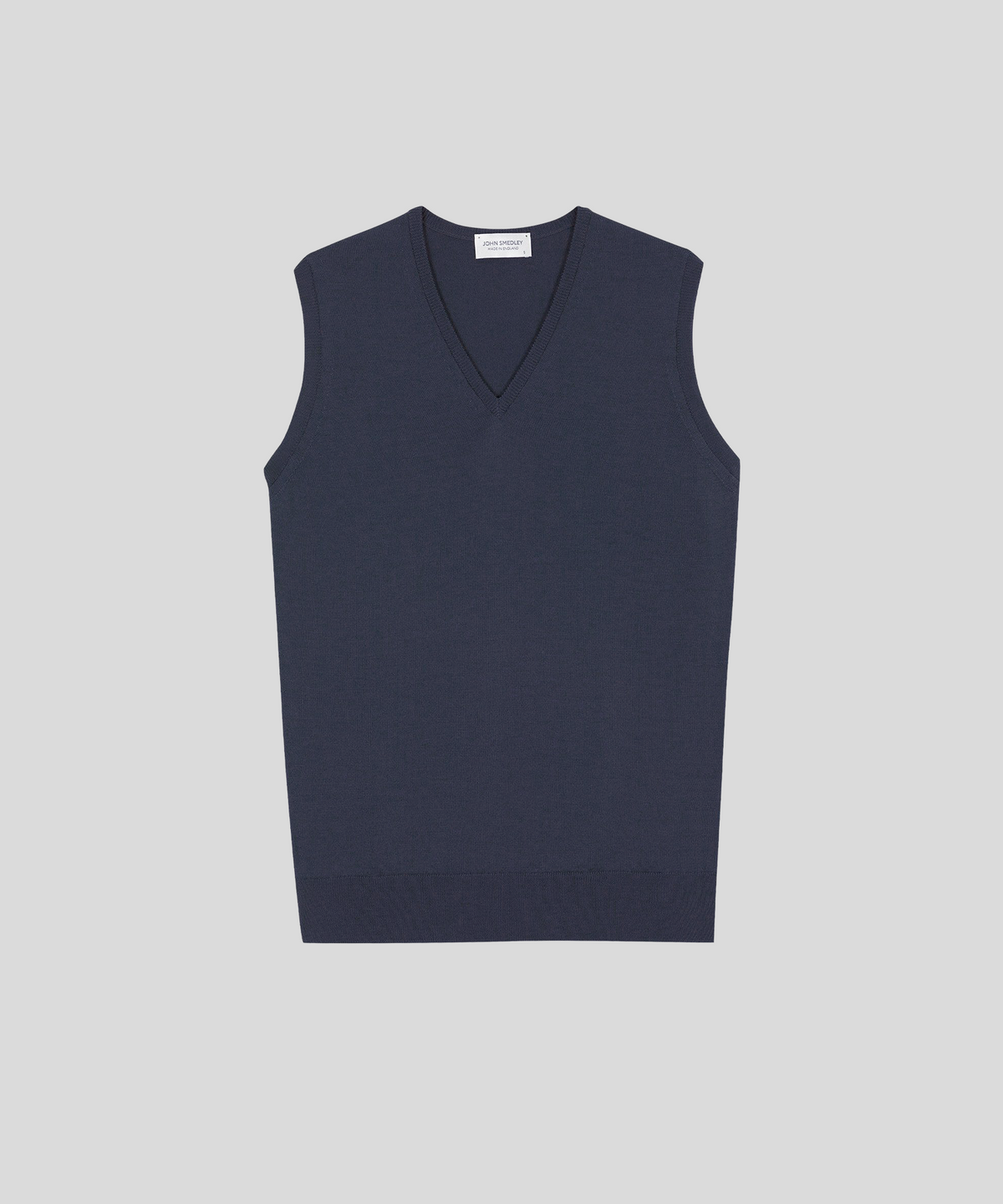 존 스메들리(JOHN SMEDLEY) HADFIELD Extra Fine Merino Wool Standard Fit V-Neck Vest Heritage-1, 8 Colors