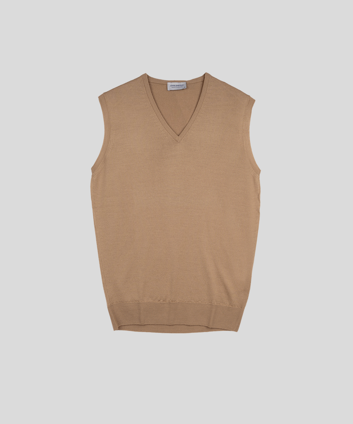 존 스메들리(JOHN SMEDLEY) HADFIELD Extra Fine Merino Wool Standard Fit V-Neck Vest Heritage-1, 8 Colors