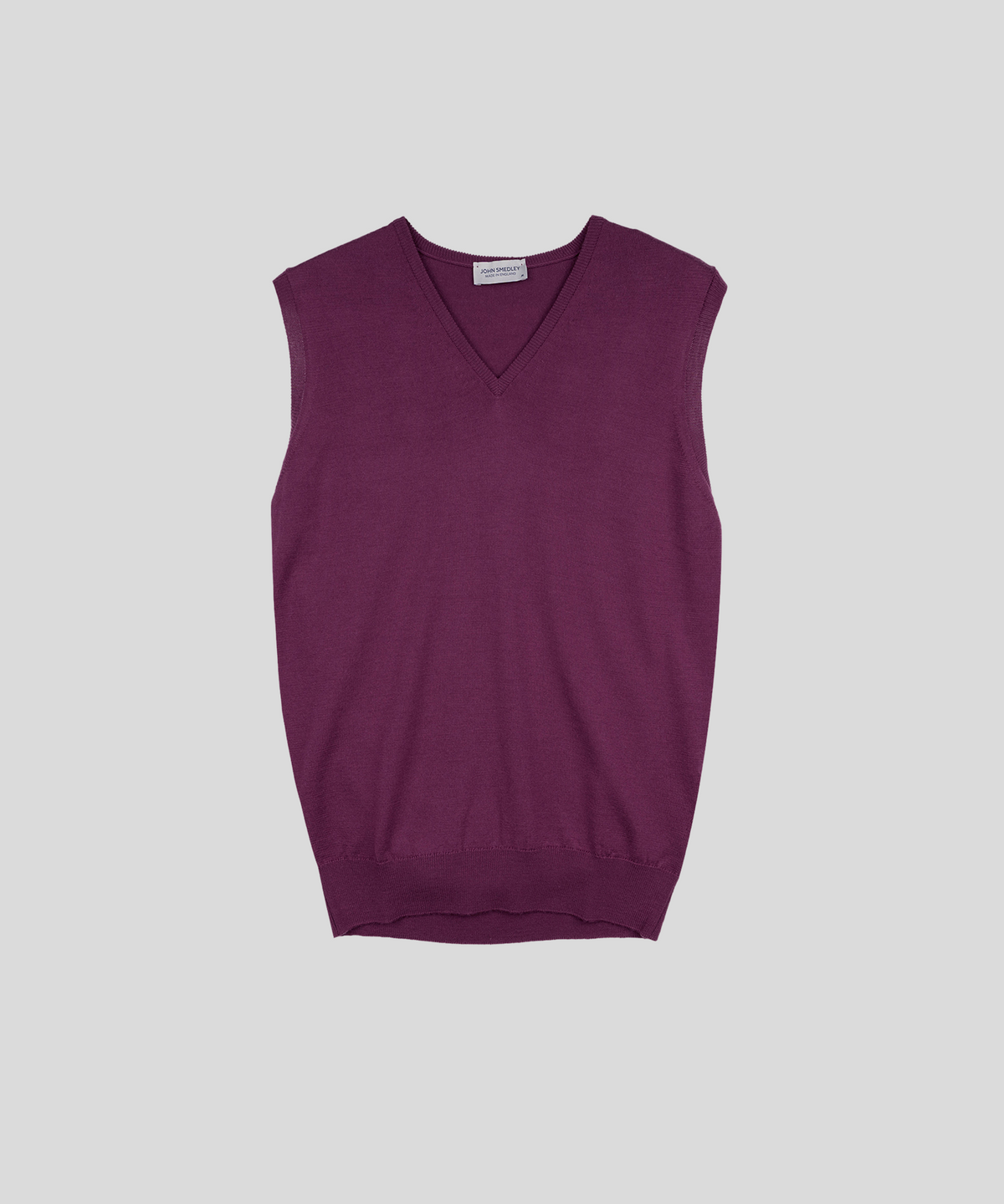 존 스메들리(JOHN SMEDLEY) HADFIELD Extra Fine Merino Wool Standard Fit V-Neck Vest Heritage-1, 8 Colors