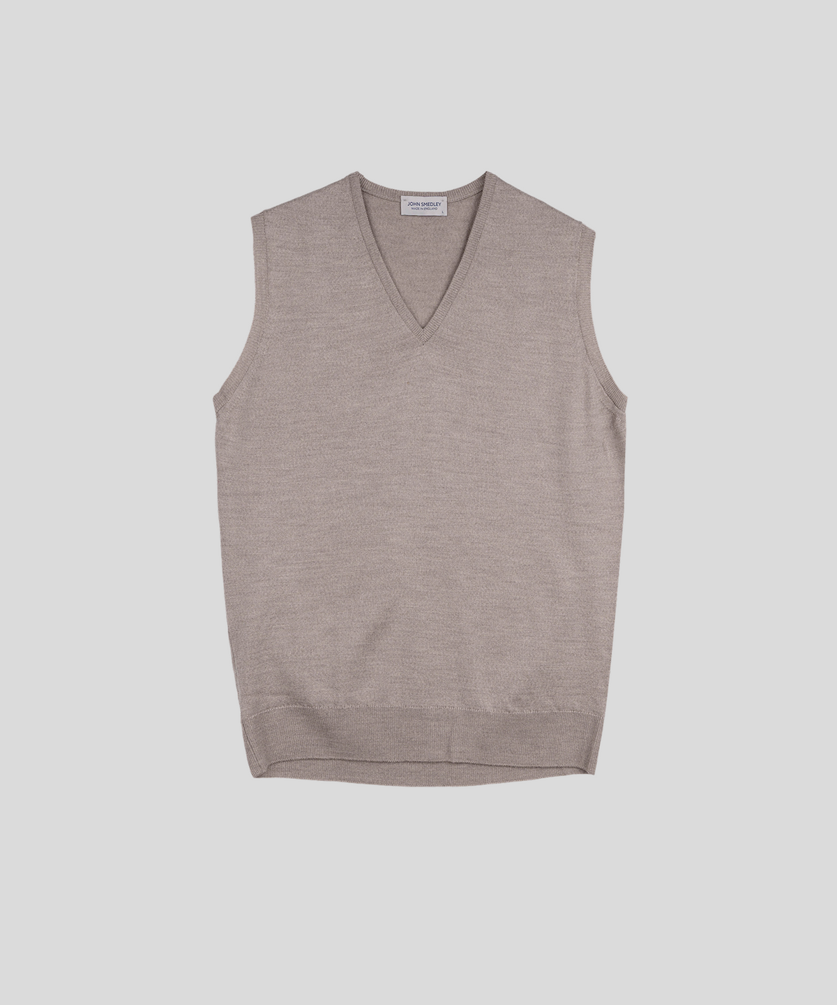 존 스메들리(JOHN SMEDLEY) HADFIELD Extra Fine Merino Wool Standard Fit V-Neck Vest Heritage-1, 8 Colors