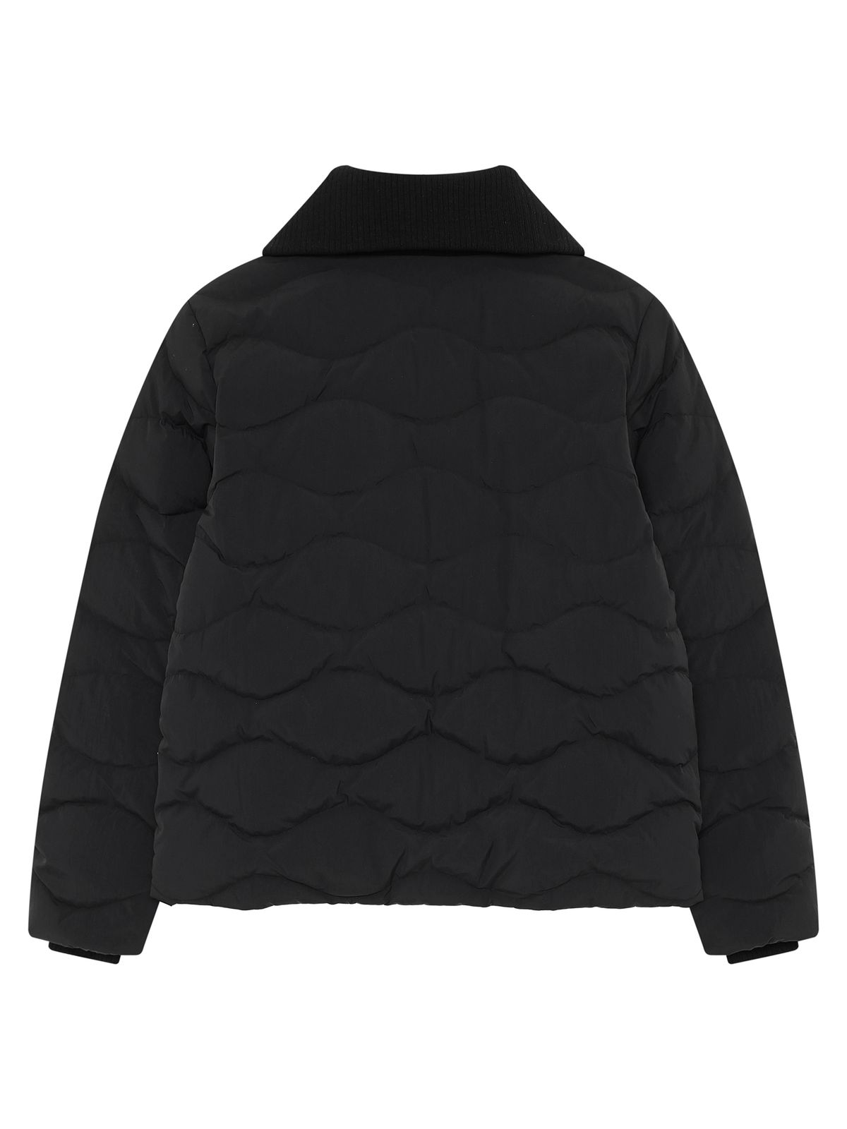 노르디스크(NORDISK) 니트 카라 경량 크리스탈 다운 자켓 - W_Black_OWW26510Z1