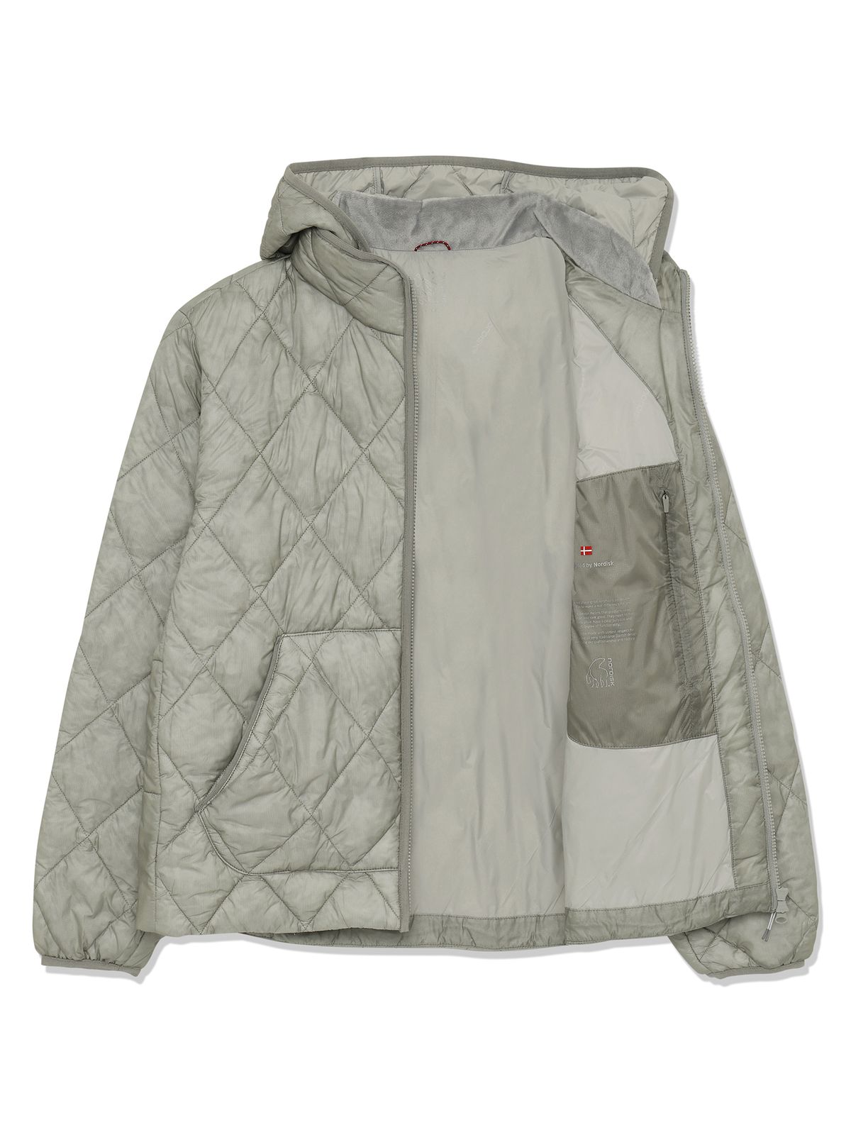 노르디스크(NORDISK) [HYGGE HIKE] 프리마로프트 경량 패딩 후디 자켓 - U_Ice Grey_OUW26173C1