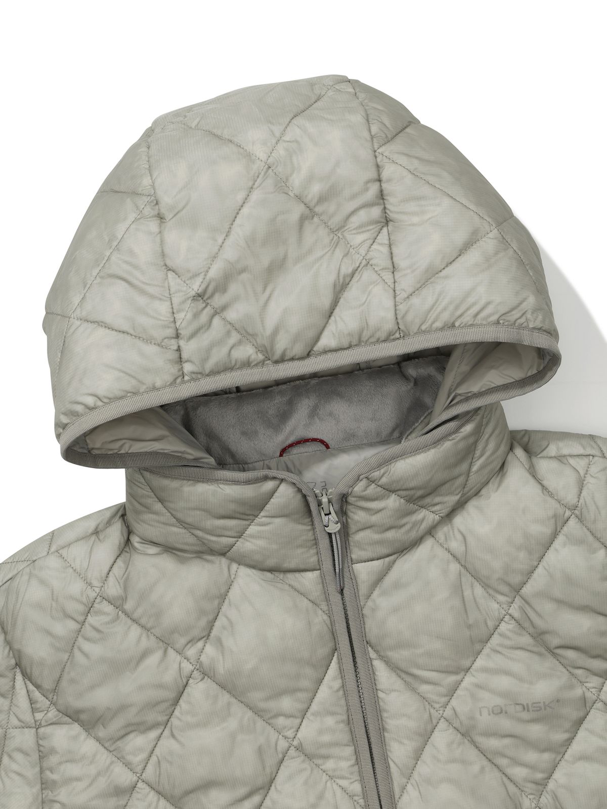 노르디스크(NORDISK) [HYGGE HIKE] 프리마로프트 경량 패딩 후디 자켓 - U_Ice Grey_OUW26173C1