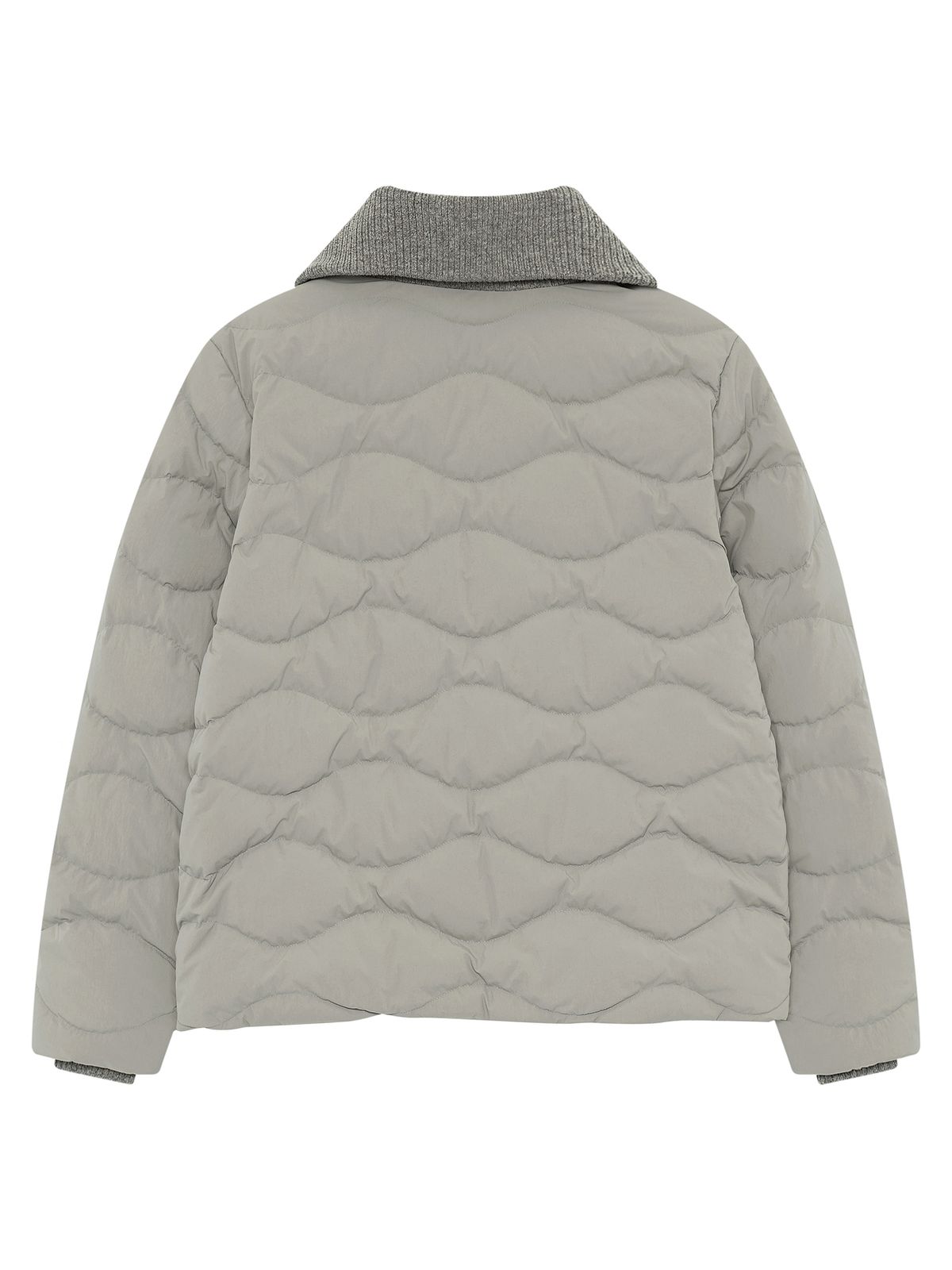 노르디스크(NORDISK) 니트 카라 경량 크리스탈 다운 자켓 - W_Light Grey_OWW26510C2