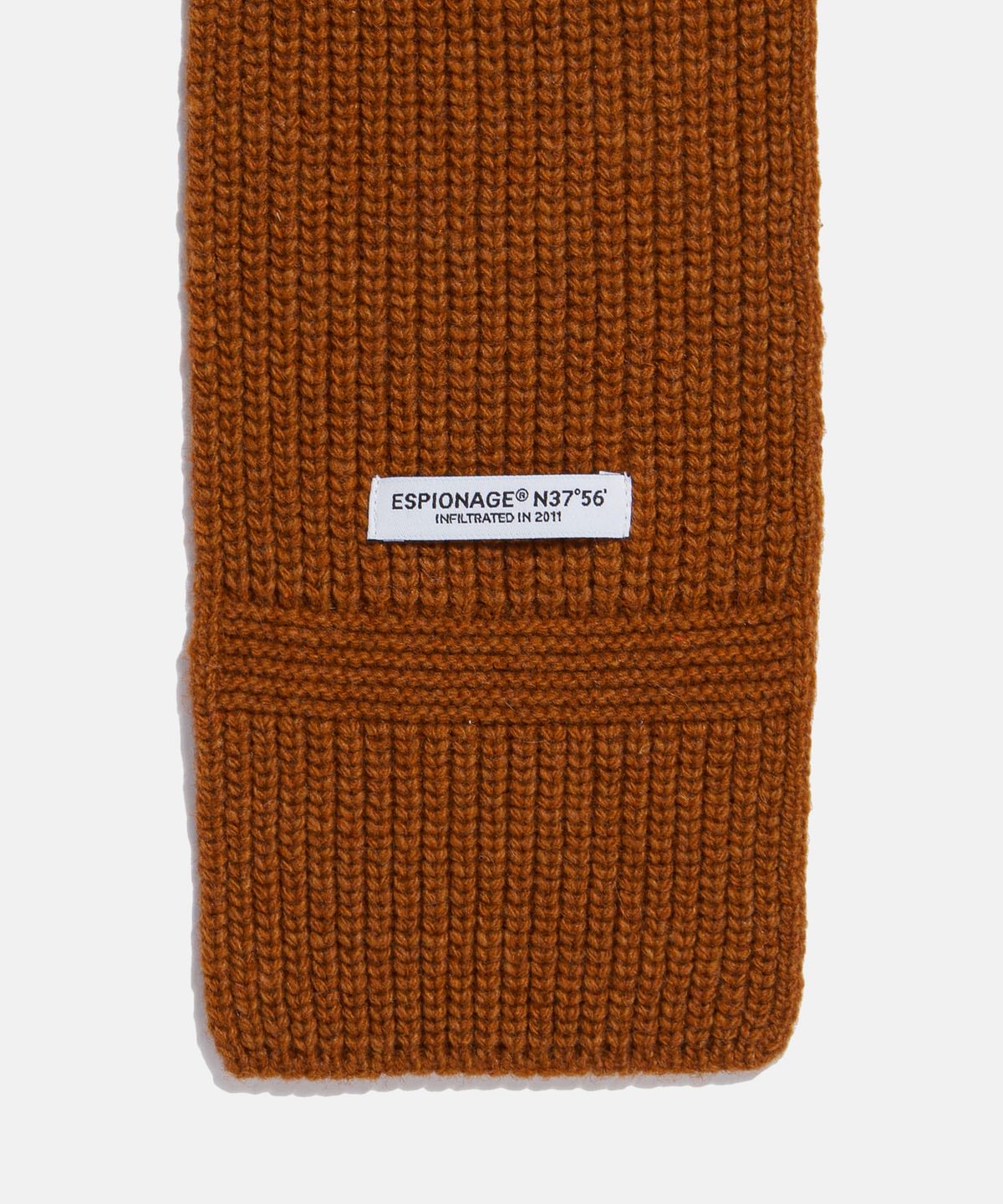 에스피오나지(ESPIONAGE) Miller Wool Blend Knit Muffler Burnt Orange