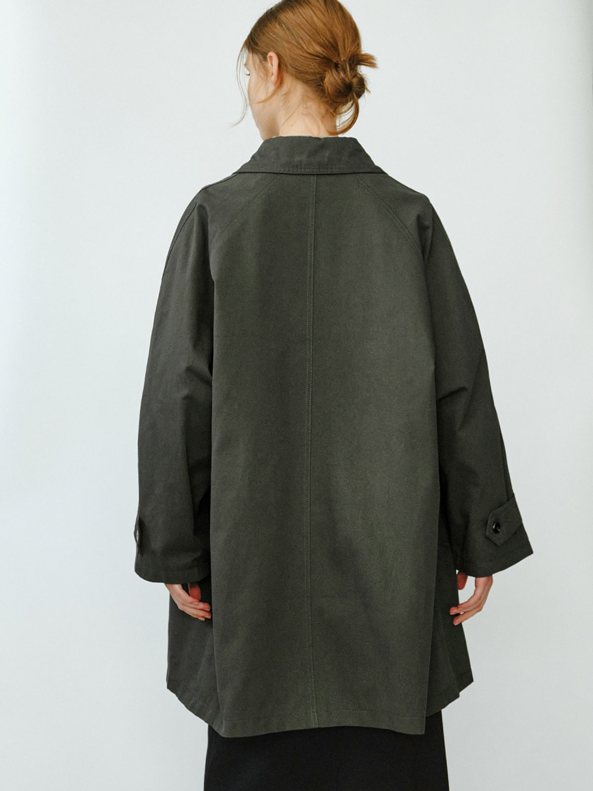엘씨브이(LCVE) COTTON BALMACAAN COAT_CHARCOAL