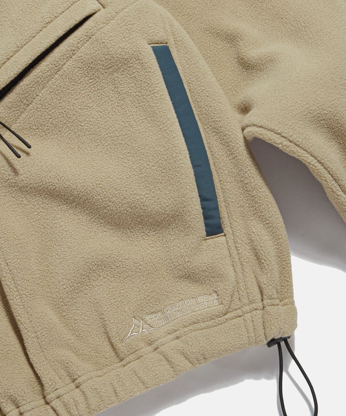 에스피오나지(ESPIONAGE) Expl. Quarter Zip Fleece Pullover Cream