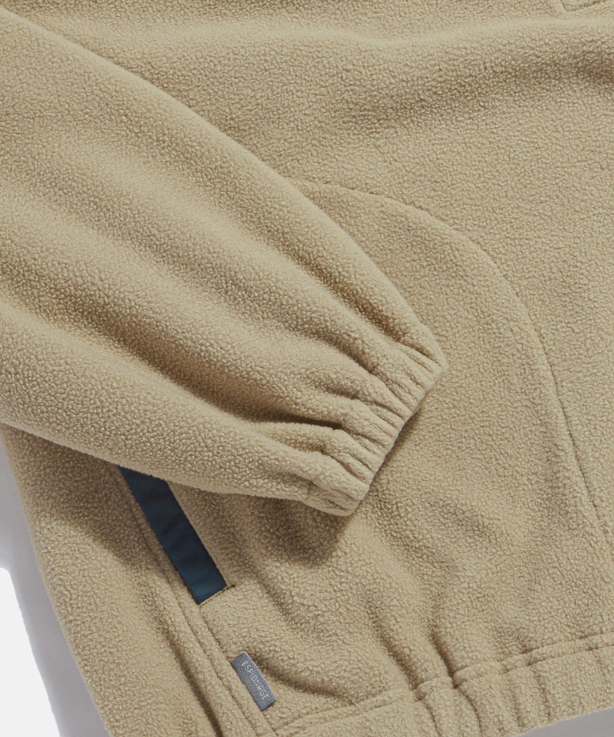 에스피오나지(ESPIONAGE) Expl. Quarter Zip Fleece Pullover Cream