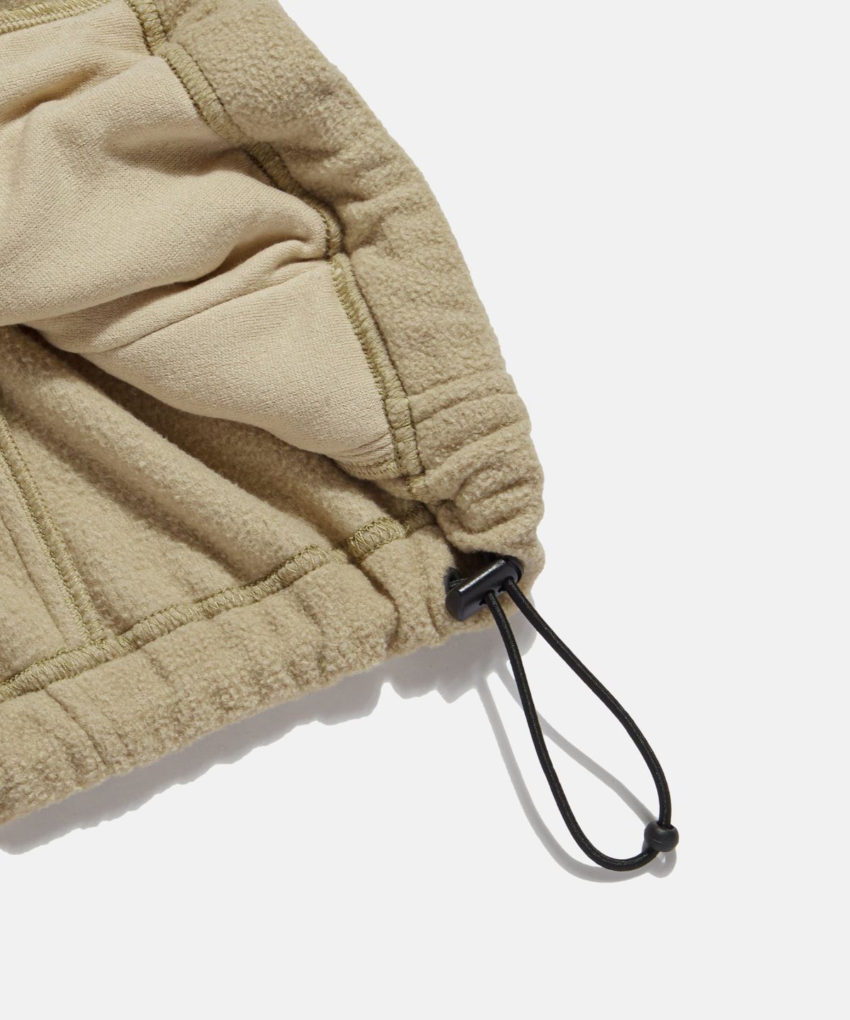 에스피오나지(ESPIONAGE) Expl. Quarter Zip Fleece Pullover Cream