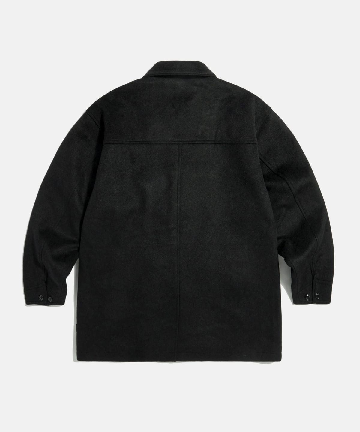 에스피오나지(ESPIONAGE) Wool Blend Car Coat Black