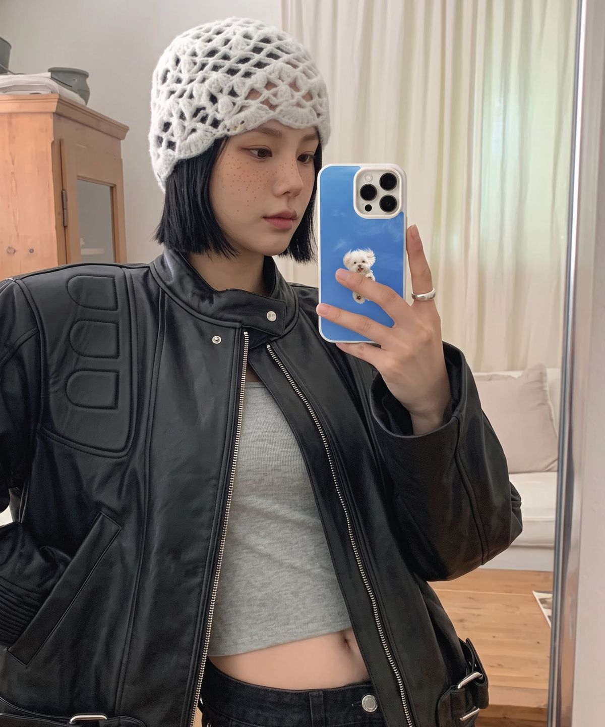 폴라올라(POLAROLA) 밀짚으로부터 유래한 폰케이스 말티즈