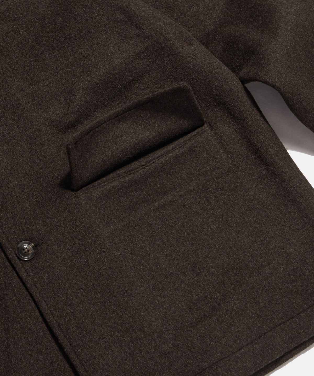 에스피오나지(ESPIONAGE) Wool Blend Car Coat Dark Mocha