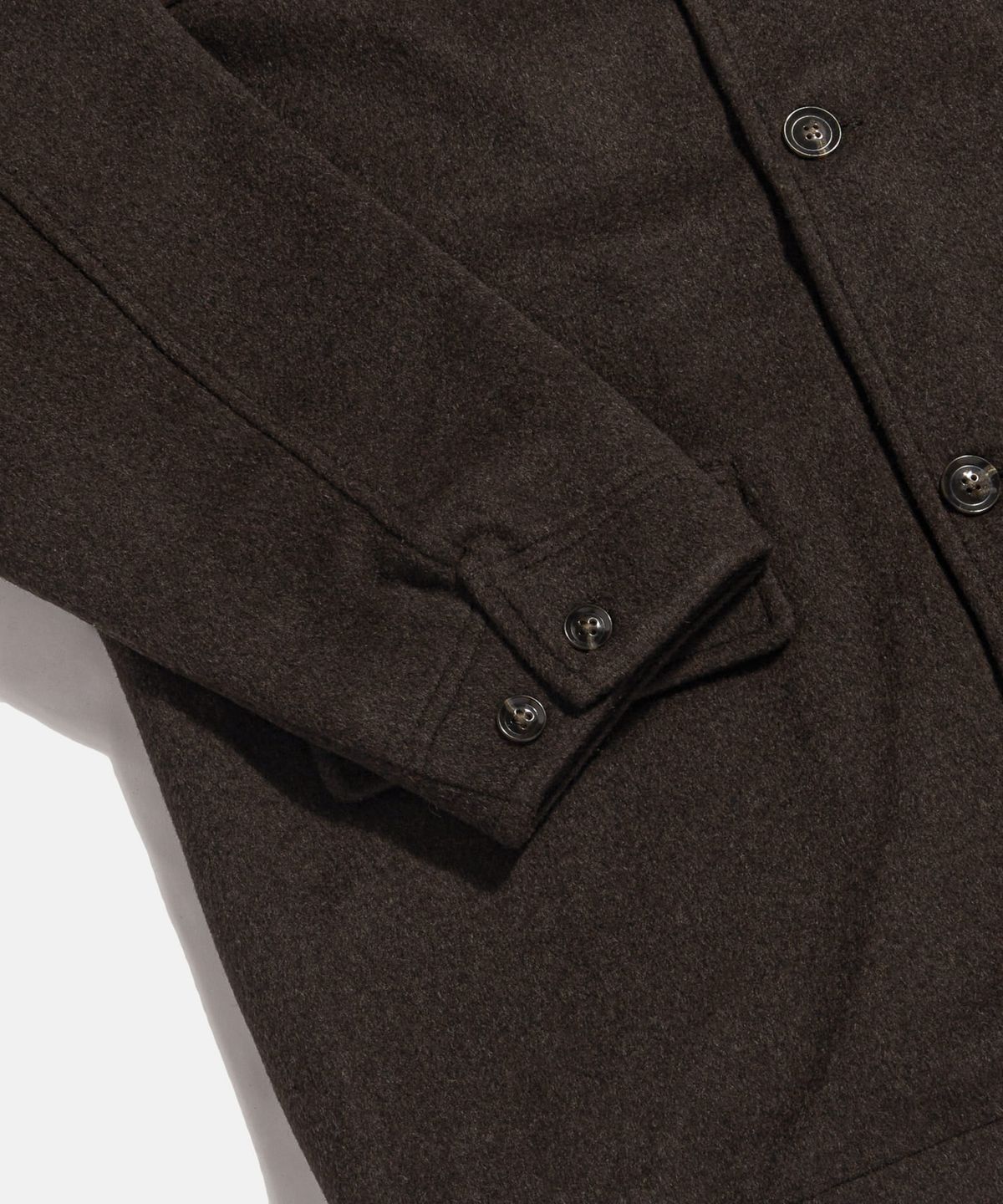 에스피오나지(ESPIONAGE) Wool Blend Car Coat Dark Mocha