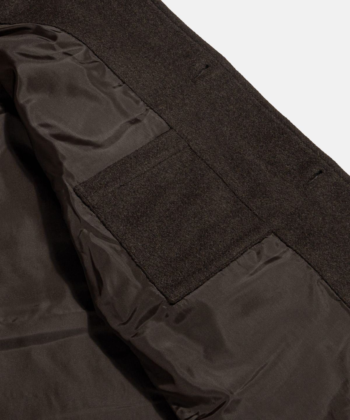 에스피오나지(ESPIONAGE) Wool Blend Car Coat Dark Mocha