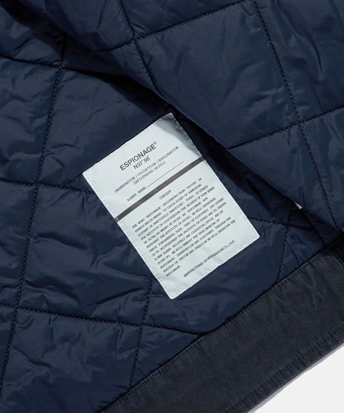 에스피오나지(ESPIONAGE) Insulated N-1 Deck Jacket Navy
