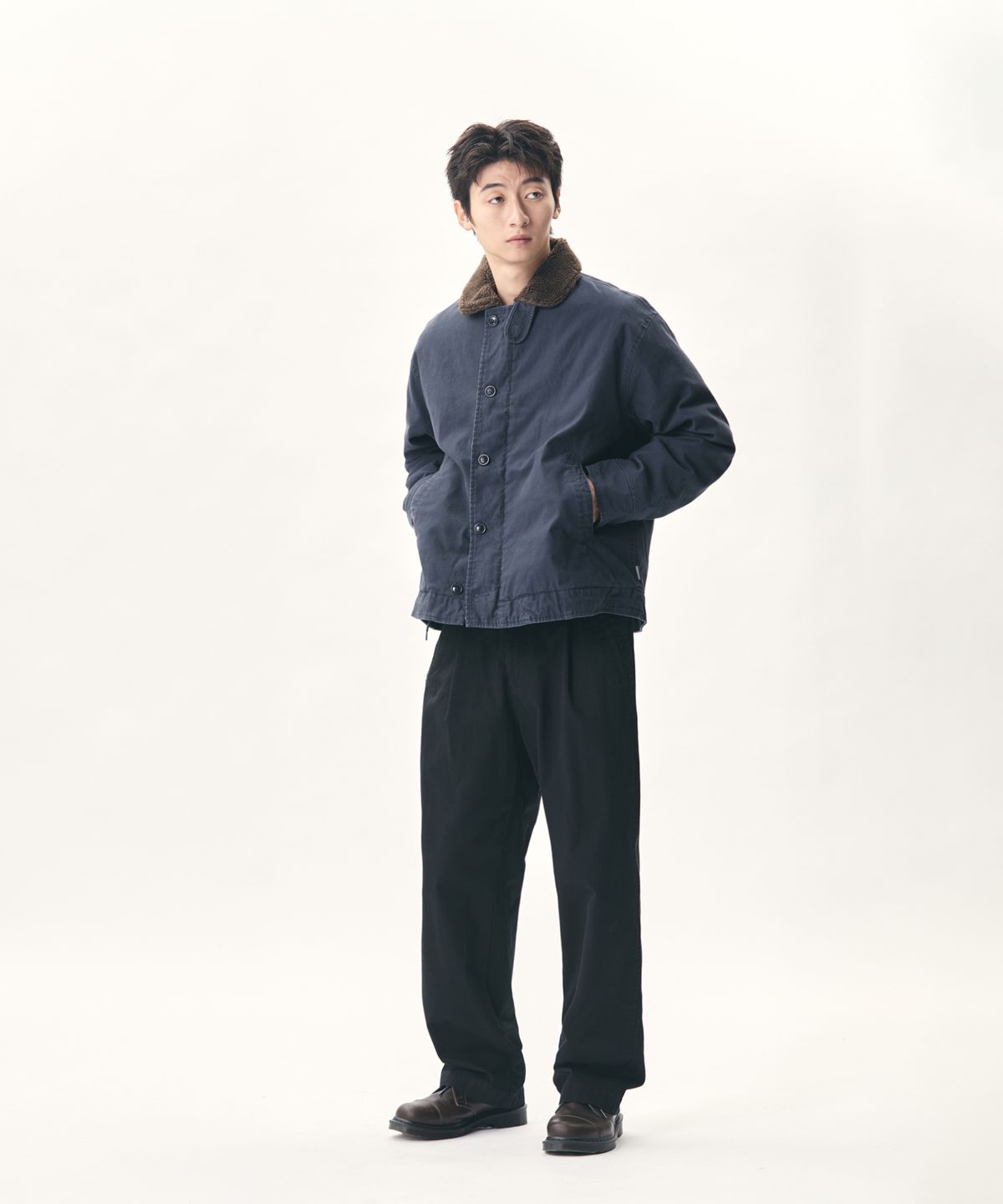 에스피오나지(ESPIONAGE) Insulated N-1 Deck Jacket Navy