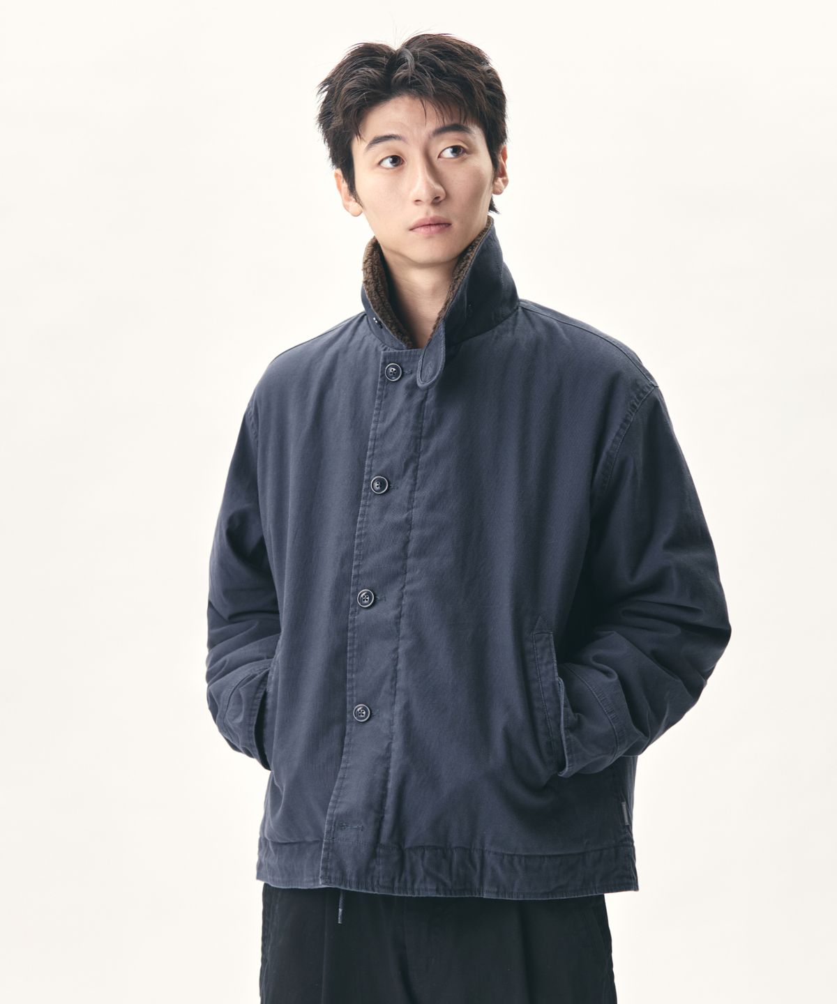 에스피오나지(ESPIONAGE) Insulated N-1 Deck Jacket Navy