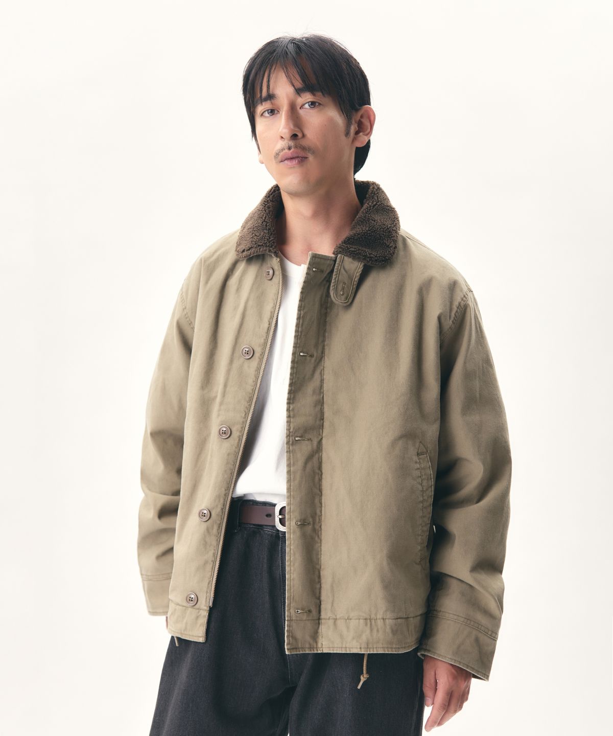 에스피오나지(ESPIONAGE) Insulated N-1 Deck Jacket Tan