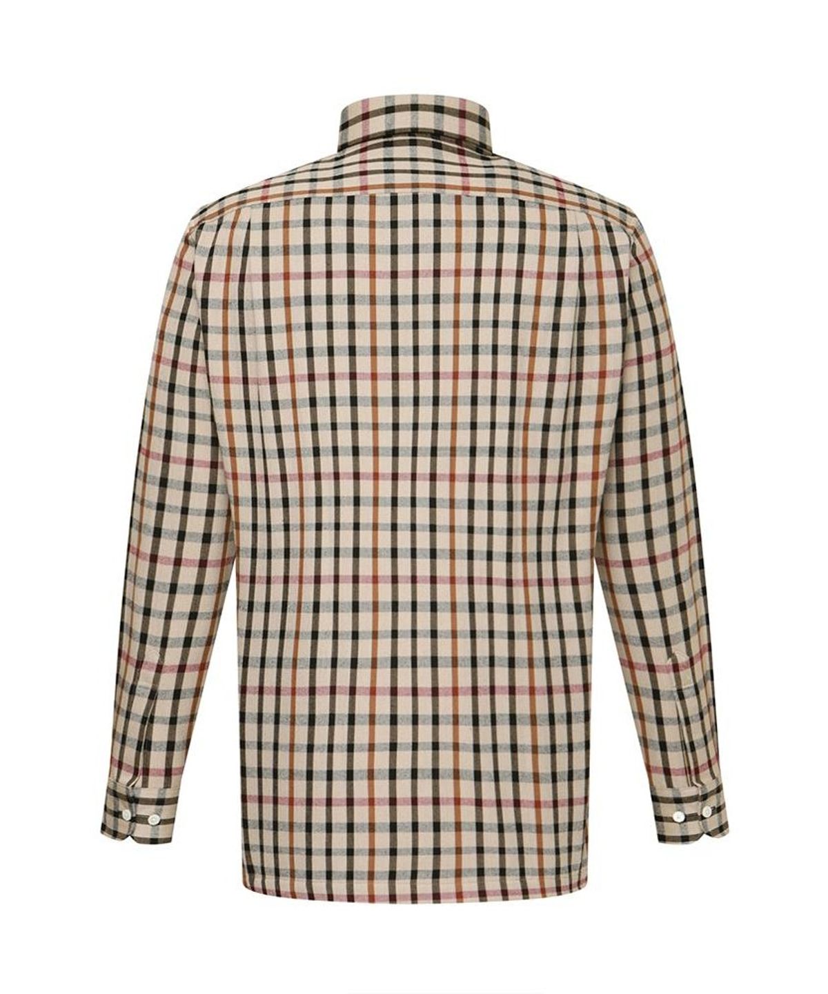 닥스셔츠(DAKS SHIRTS) 노케어 폴리혼방 미듐체크셔츠 레귤러핏 베이지_DMW1SHCL140I1