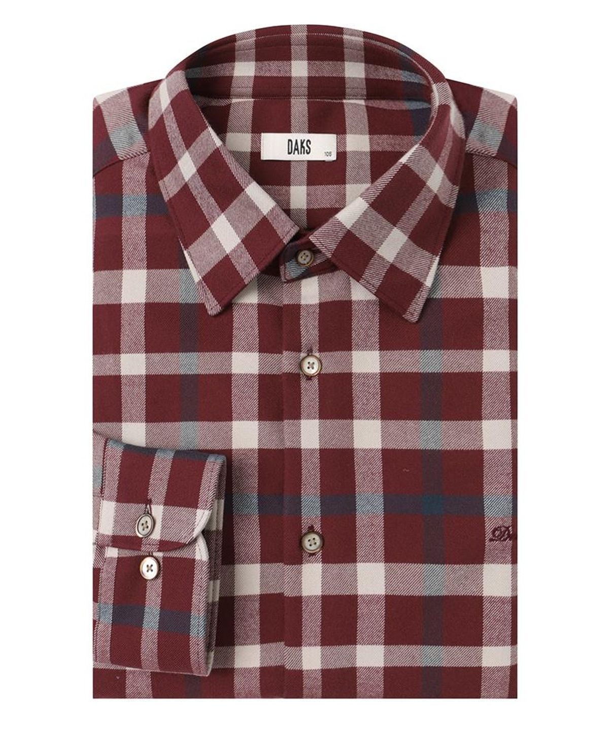닥스셔츠(DAKS SHIRTS) 노케어 폴리혼방 미듐체크셔츠 레귤러핏 레드_DMW1SHCL142R1